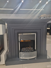 Каминокомплект Bradford с очагом Flagstaff серый (выставочный образец)