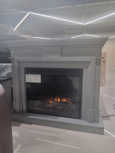 Каминокомплект Coventry очаг XHD28L-INT серый (выставочный образец)_0