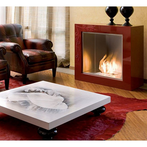 Ecosmart Fire cube black/white satin_2